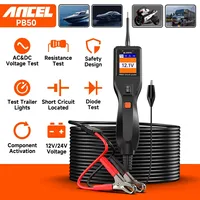 ANCEL PB50 12/24V probador de circuito eléctrico de coche sonda pluma probador resistente voltaje Kit de sonda de potencia para batería de automóvil