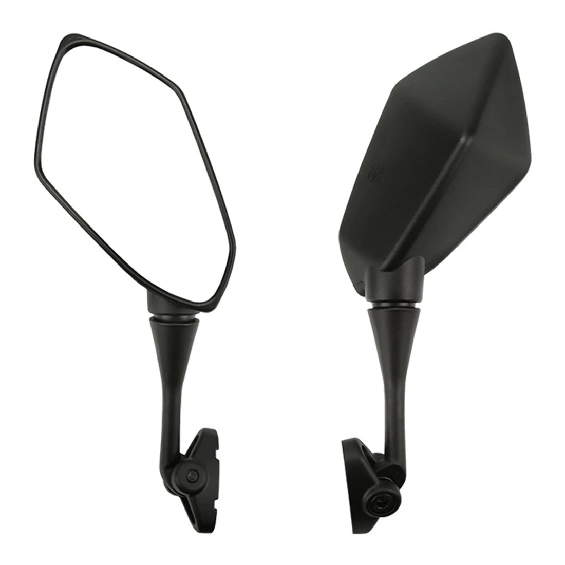 1Pair Universal ABS Motorcycle Sports Rear View Mirror Black Handle Bar End Scooter Motocross Side Rearview Mirrors