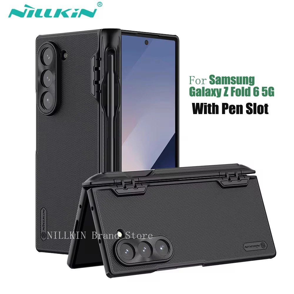 

For Samsung Galaxy Z Fold 6 5G Case NILLKIN Frosted Shield Fold Shockproof Folding Cover For Samsung Z Fold6 With S-Pen Slot