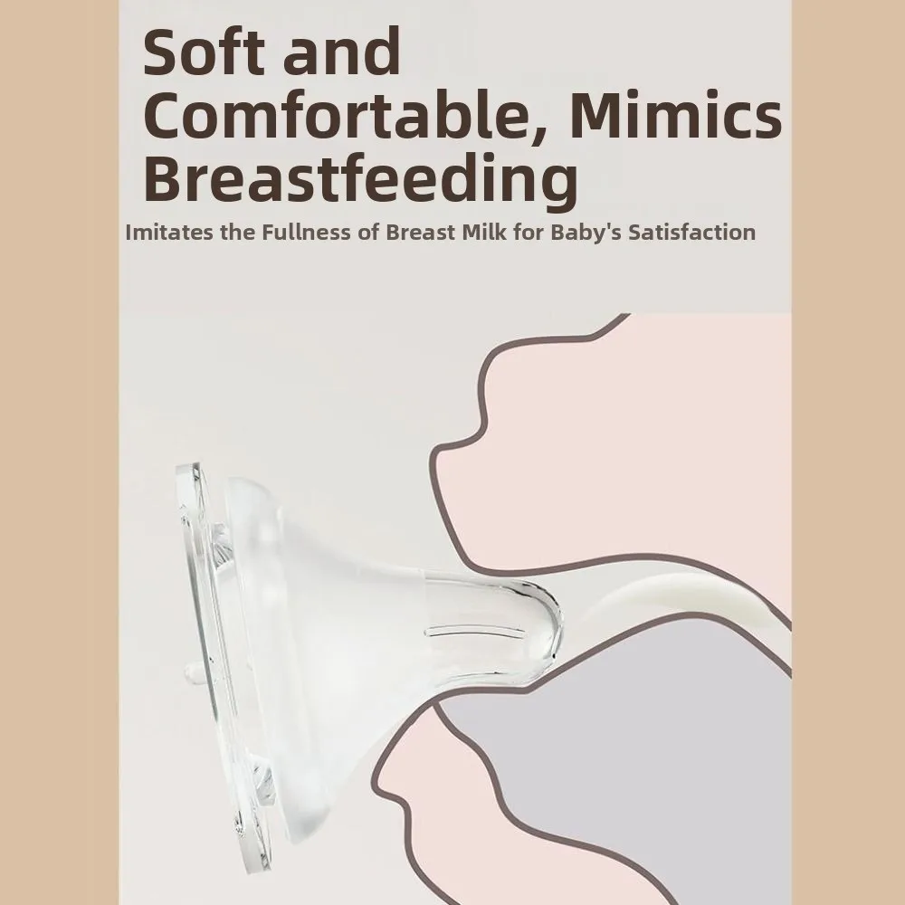 زجاجة أطفال من الزجاج الشفاف مضادة للاختناق 80/160 مللي زجاجة حليب الرضع من السيليكون حلمة مضادة لانتفاخ البطن كوب شرب للأطفال هدية #2