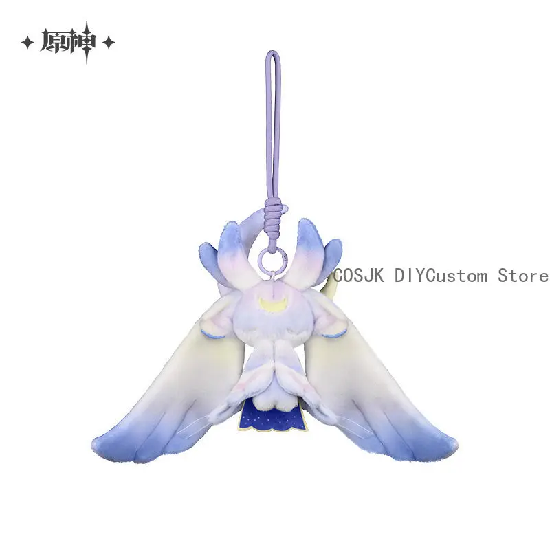 Offizieller Columbina Damselette Schlüsselanhänger Plüsch-Taschenanhänger Spiel Genshin Impact Cosplay Moon Maiden Anime Halloween Geschenk Original