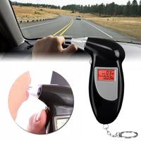 Portable Alcohol Tester Mouthpieces Digital Driving Breath Breathalyzer LCD Dispaly Mini Breathalyzer Alcohol Tester Backlight