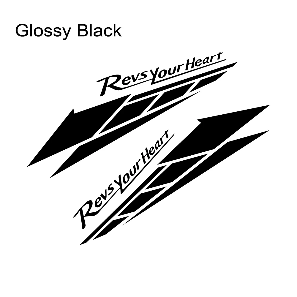 REVS YOUR HEART Motorcycle Stickers Scratch Covering Accessories Vinyl Decals Motorbike Side Fairings Creative Decor for YAMAHA image 3