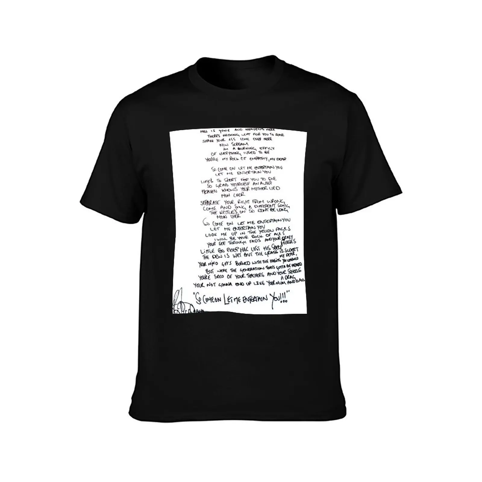 ROBBIE WILLIAMS - LMEY T-Shirt Fashion Letter Print T-Shirt