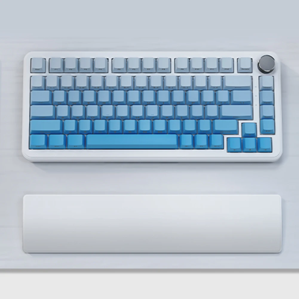81-Tasten-Gaming-Tastatur, Handgelenkauflage, ergonometrische, weiche Memory-Schaum-Handstütze, rutschfeste, stabile Basis aus Gummi
