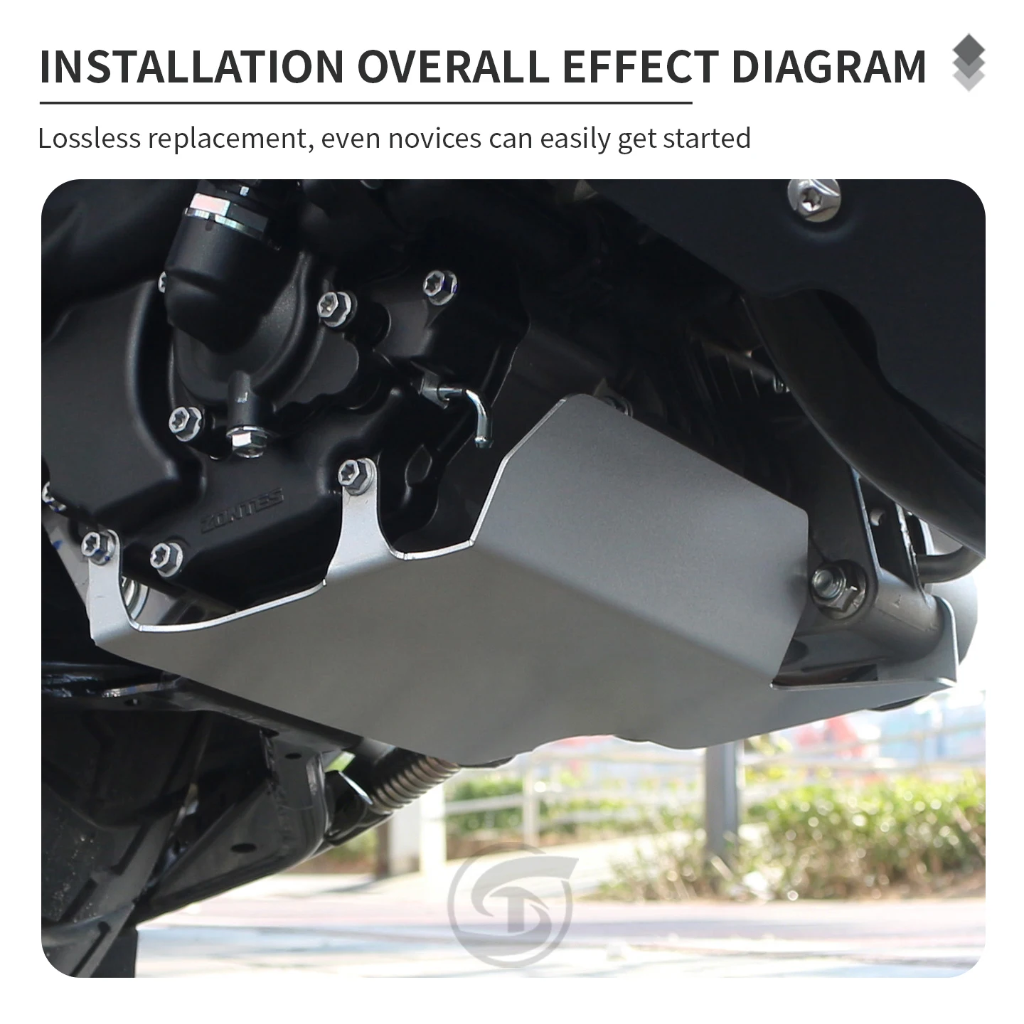 

New for Zontes 368G 368K 368E 368 Motorcycle Accessories Engine Protection Cover Chassis Guard Skid Plate Belly Pan Protector