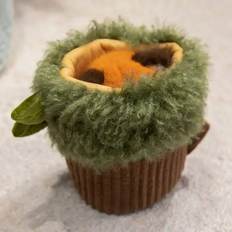 ตลกสัตว์ Tree Stump ตุ๊กตาหุ่นมือของเล่น Soft COZY PANDA ลิง Parrot Raccoon ของเล่นมีชีวิตชีวา Cuddly เกม Props