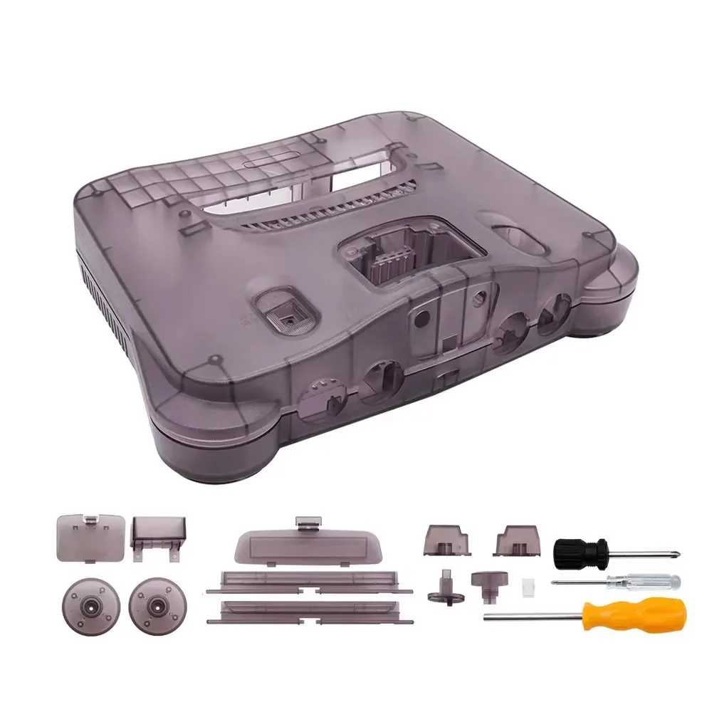 Apexneer Transparente Ersatzschale für N64 Gehäuseschale für Nintendo 64-Konsole – Detail 15