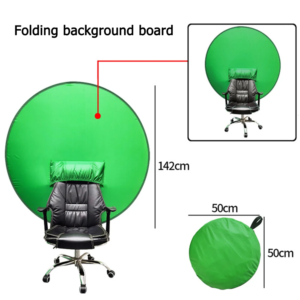 Green Screen Photography Props Portable Chroma Key Background Photos Suitable For YouTube Video Studio Reflector Backdrop Cloth