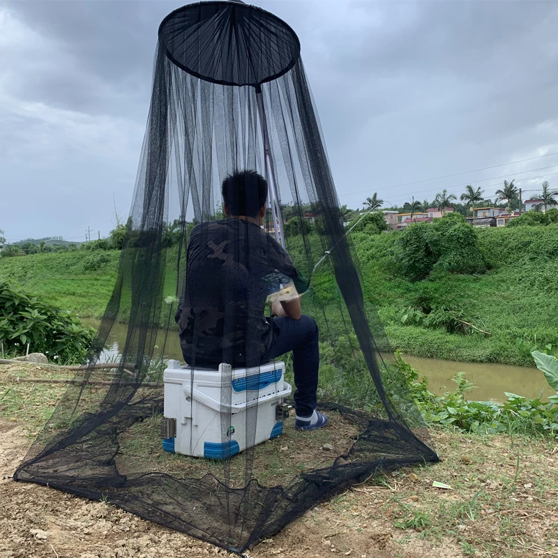 Mosquito Net Outdoor Fishing Special Net Umbrella Net Anti-mosquito Sunscreen Rain Equipment Simple Folding Anti-mosquito Net