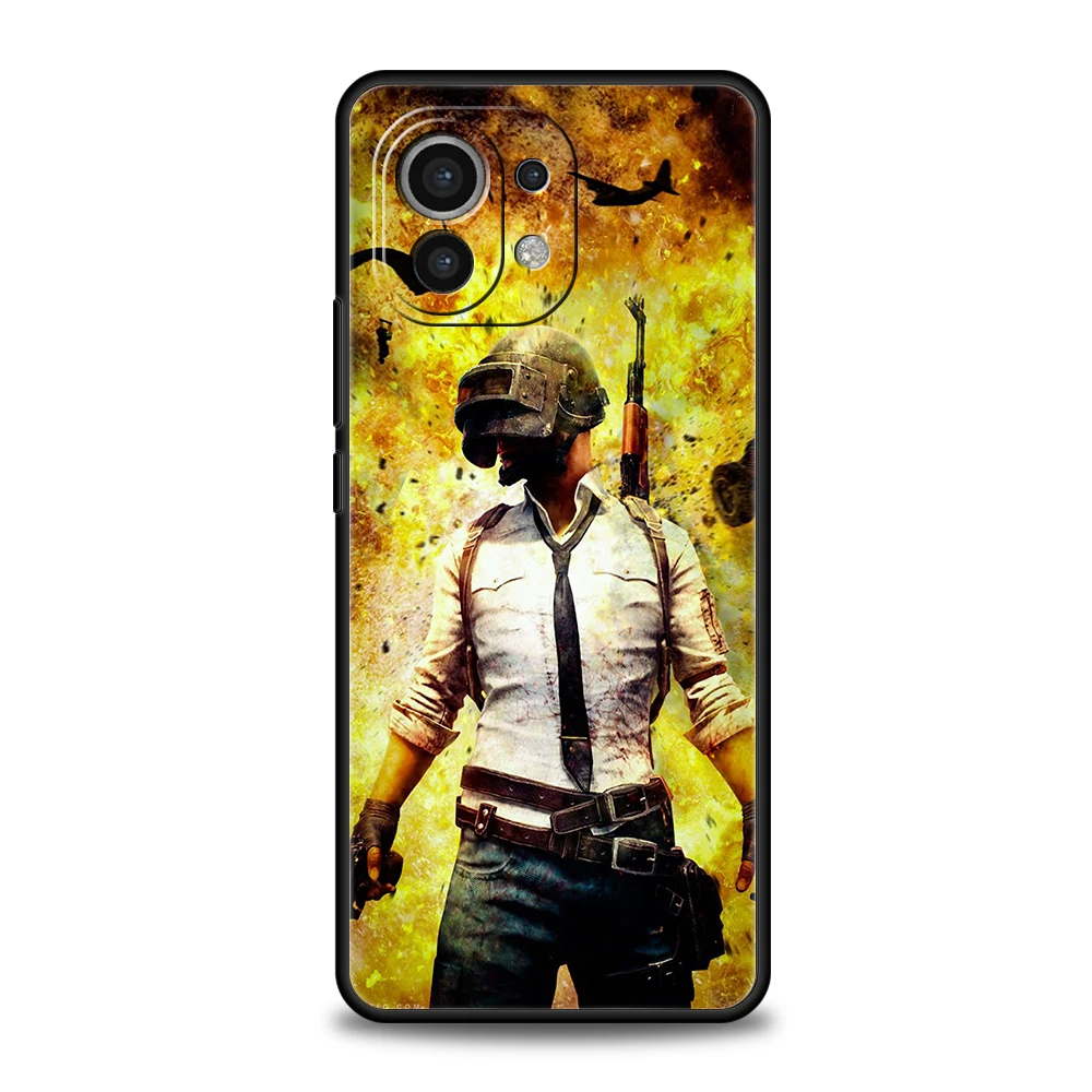 حافظة هاتف Game PUBG لهاتف شاومي Mi X3 X4 NFC F3 M3 M4 GT Note 9T 10T 10 11 Ultra 11T 11X 12 Pro Lite 5G حقيبة من السيليكون