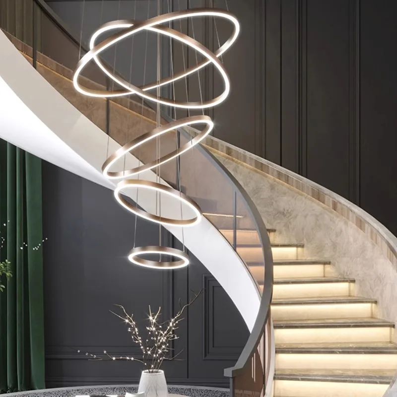 Imagem -05 - Nordic Pendant Lights For Home Decoration Stair Chandelier Sala de Estar Quarto e Sala de Jantar Iluminação Interna