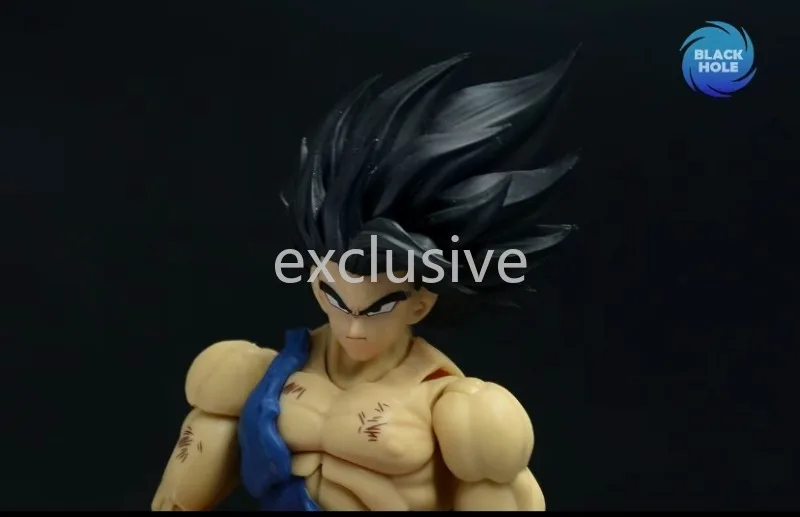 Black Hole Series Dragon Ball Animation SHF Battle Damaged Goku Saiyan Awakening TNT Color Matching Figure Model New in Stock