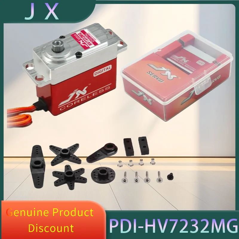 

JX Servo PDI-HV7232MG 30KG Large Torque 180-Degree High Voltage Digital Servo For RC Helicopter Aircraft Model