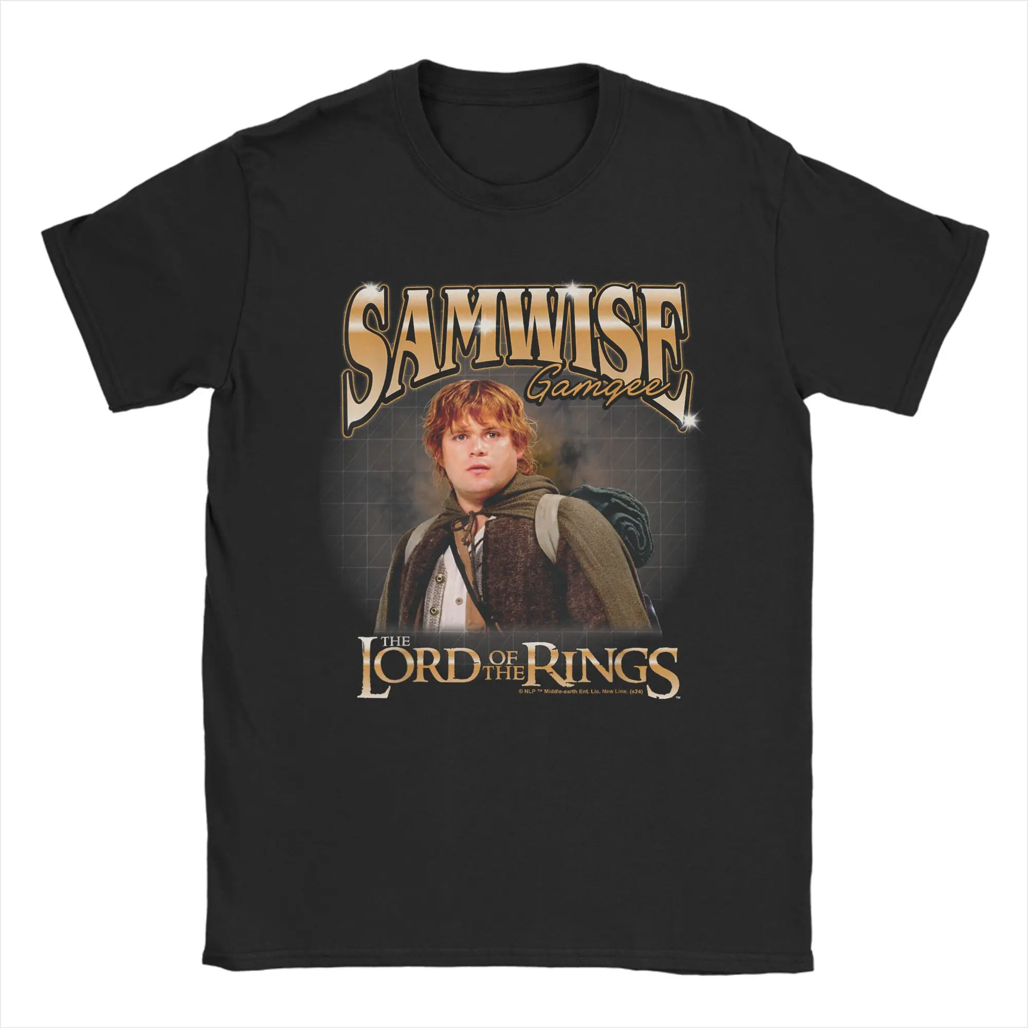 

Lord-Of-Rings Men T Shirts Samwise Gamgee Vintage Tee Shirt Short Sleeve Crew Neck T-Shirt Pure Cotton Classic Tops