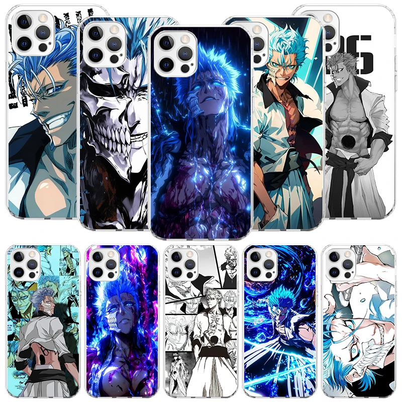 Grimmjow 6 Bleachเคสโทรศัพท์สําหรับiPhone 16 15 Plus 11 14 Pro Max 13 12 Mini XS X XR 7 8 + SEรูปแบบที่กําหนดเองcoqe Cover