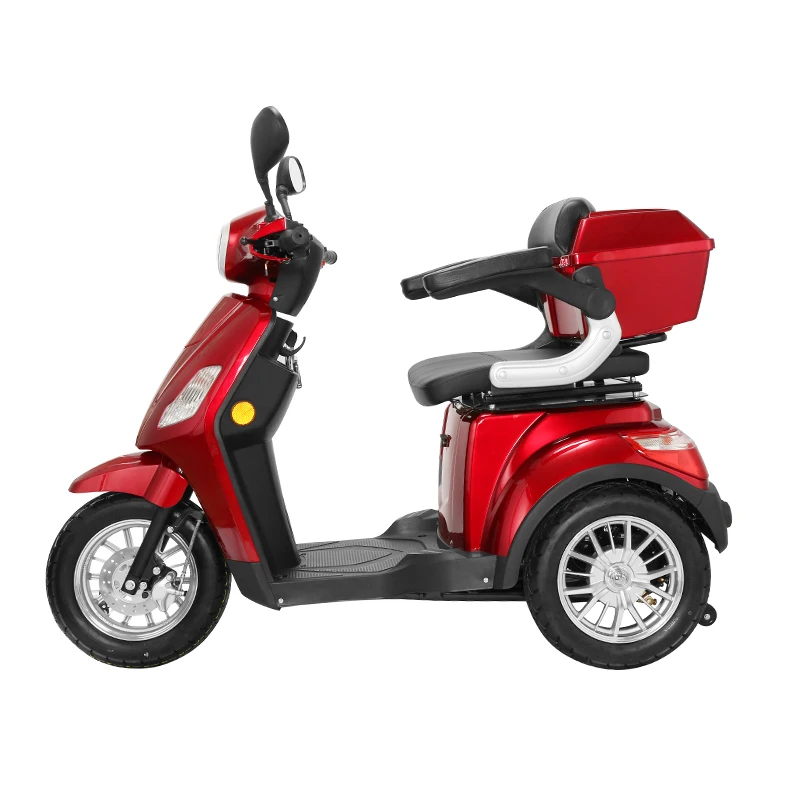 CE Certified 3 Wheels 2 Seat Electric Moped Handicapped 500w 48v Electric Mobility Scooter For The Elderly Use