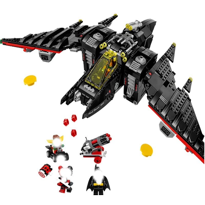 

10739 Супергерой Бэтмен Летучая мышь Самолет Игрушечный кирпич в сборе