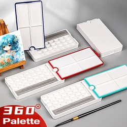 Dainayw Watercolor Box 28 grid Portable Watercolor Palette Travel Painting Sketch Moisturizing Box Paint Box Art Supplies