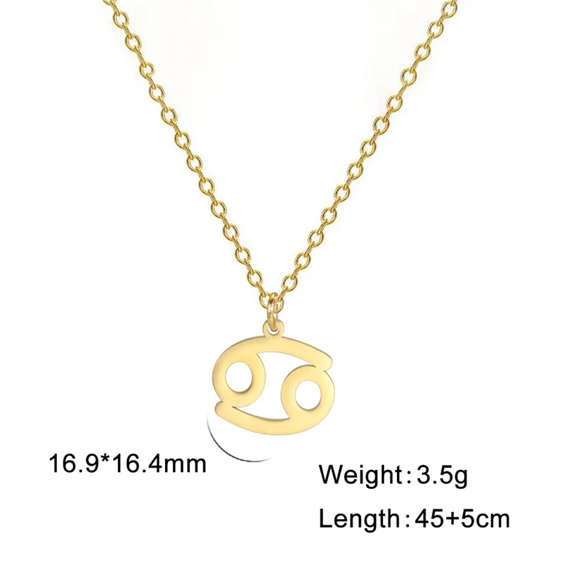 12-Sternbild-Anhänger-Halsketten für Frauen, Mädchen, Widder, Steinbock, Stier, Halskette, Ketten, Halsband, Anhänger, Schmuck, Geburtstagsgeschenke – Detail 31