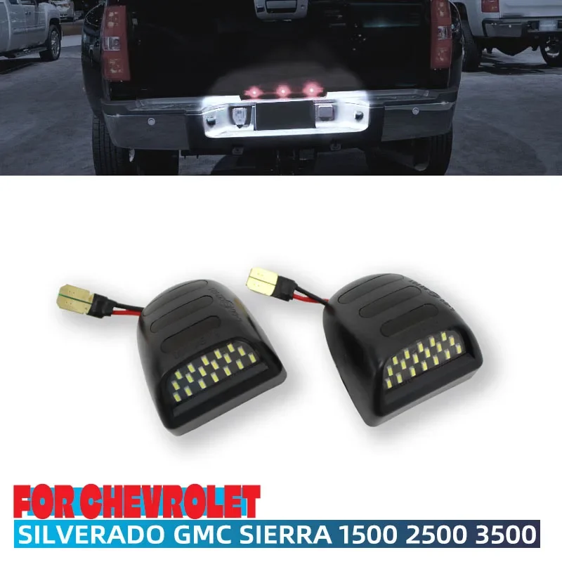 

18 светодиодных фонарей номерного знака для Chevrolet Silverado 1500 2500 3500 Avalanche GMC Sierra Suburban Tahoe Cadillac Escalade 6000K