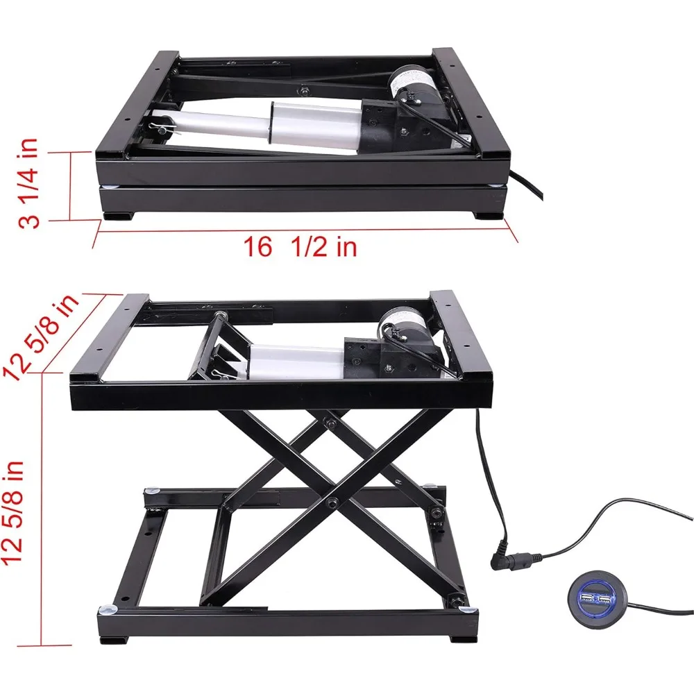 Controle manual elétrico 17 mesa de jantar elevador de mesa de centro, preto, 110v-240v, altura ajustável móveis eletrônicos de mesa de computador