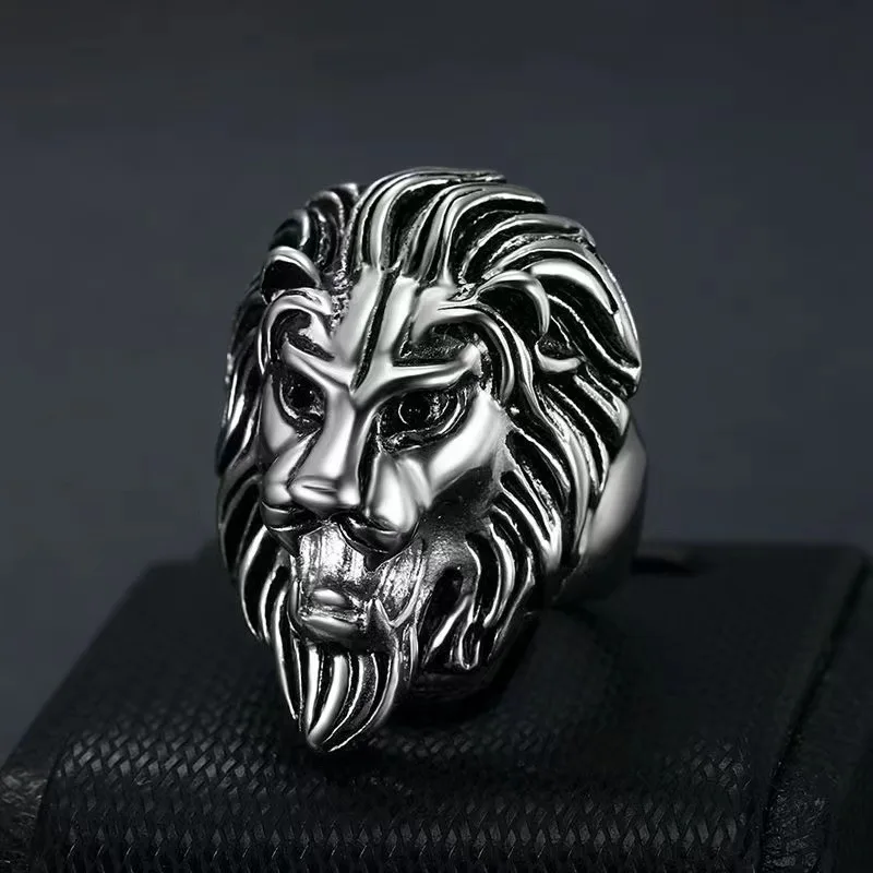 Majestic Lion No Rusted High Quality 316 Stainless Steel Hip Hop Ring for Men Punk Rings  Jewelry