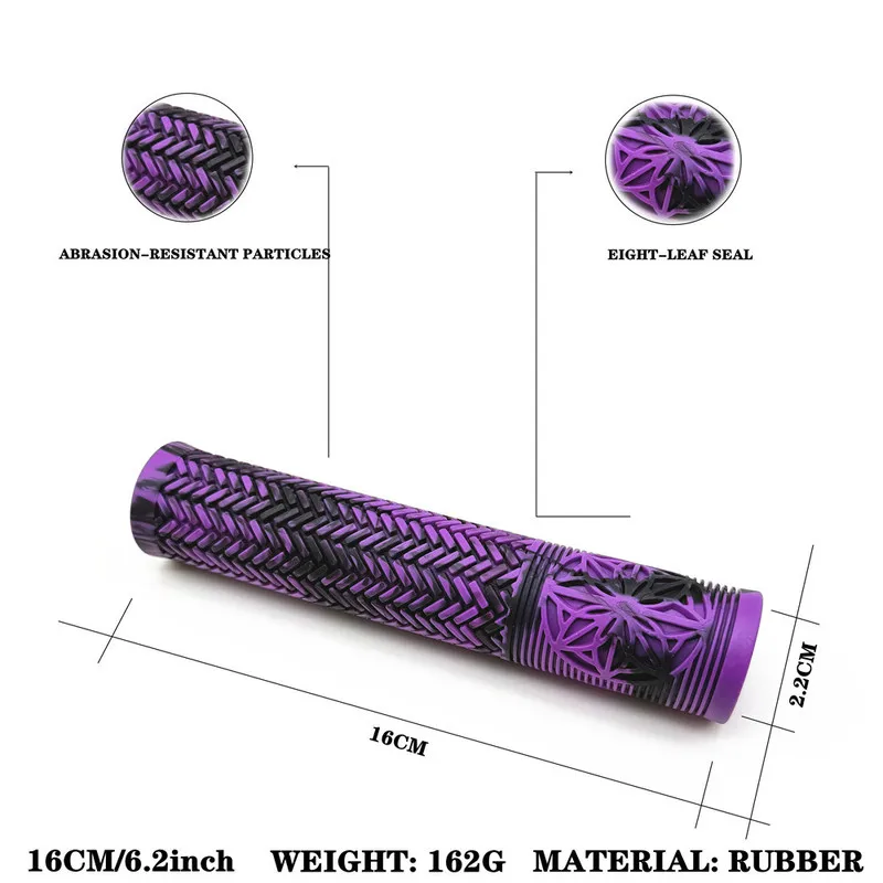 New 16CM Soft MTB Handle Grips, Anti-slip Shock Absorbing Grips, Durable for Dirt Jumper, Riser Bar Modified Bicycle