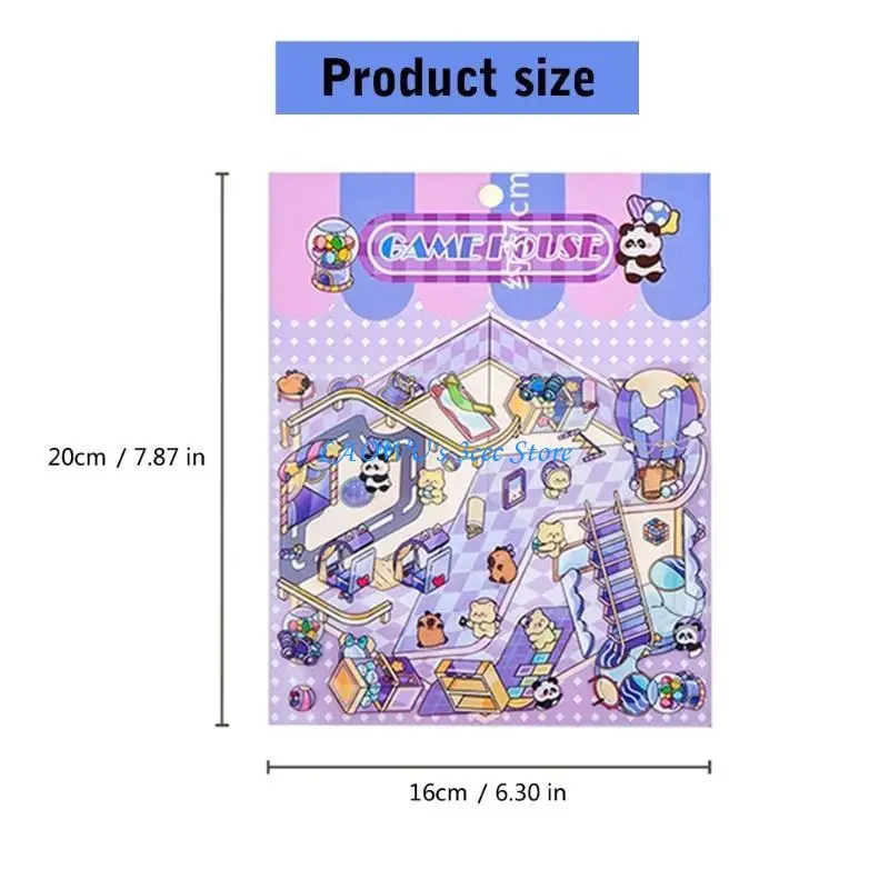 Y8AD Fun Scene miniatura adesivo desenho animado