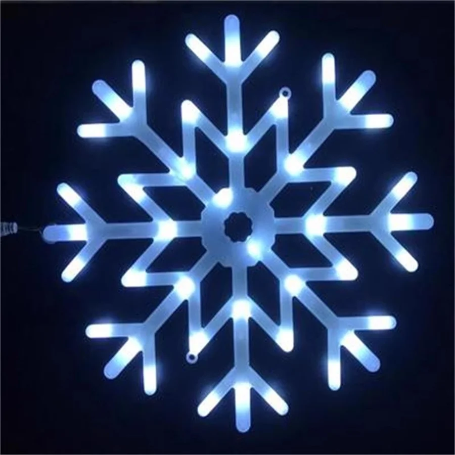 

Dia30CM 40CM LED Snowflakes String Light Outdoor Holiday Snowflakes Tree Hanging Light Christmas Ornaments For Tree Garden Decor