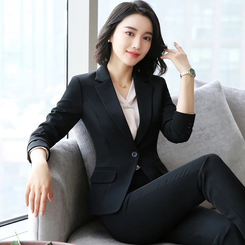 Business Wear Suit Women's Autumn 2023 New Fashion Elegant Business Suit Formal Wear Female Work Clothes Interview Three-Piece S