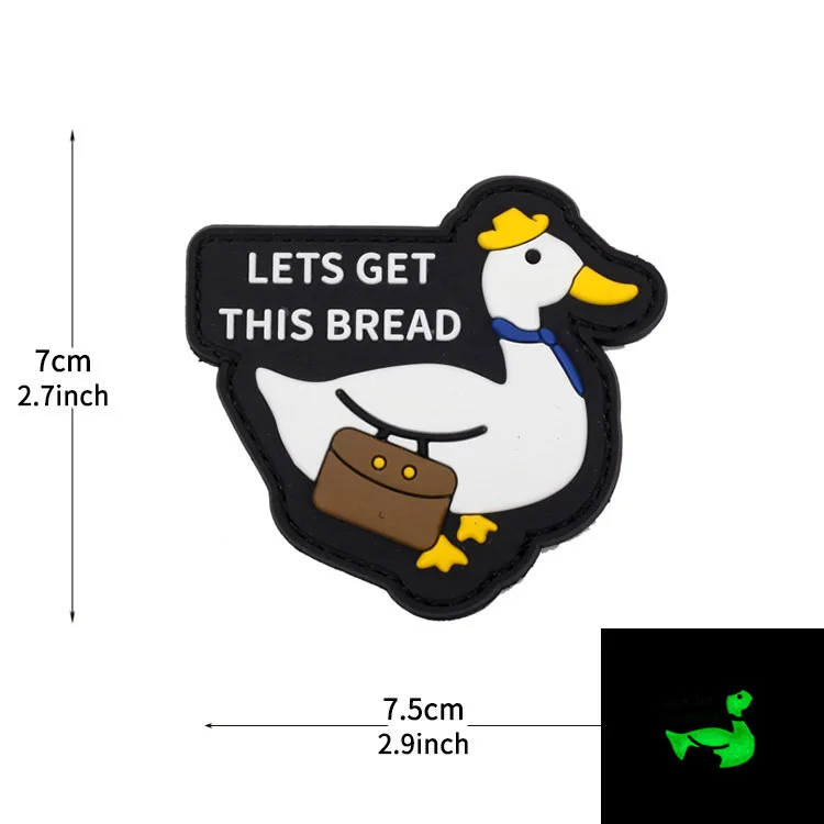 LETS GET THIS BEEAD Goose Tactical Morale Badge EW,PEOPLE.cat PVC Hook and Loop Patches Military Army Armband Backpack Sticker