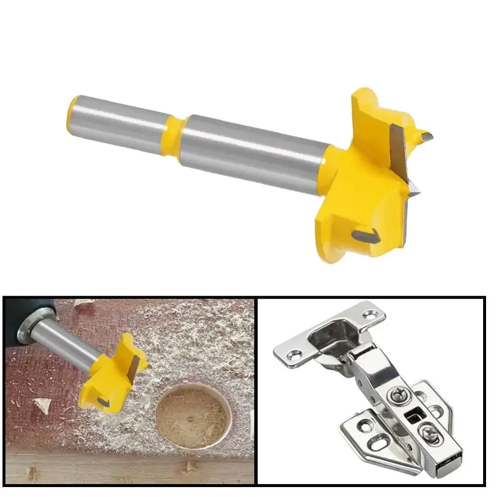 Imagem -04 - Carbide Tip Forstner Broca Madeira Auger Cutter Hole Saw Ferramentas Elétricas Brocas Upgrade 35 mm Flautas