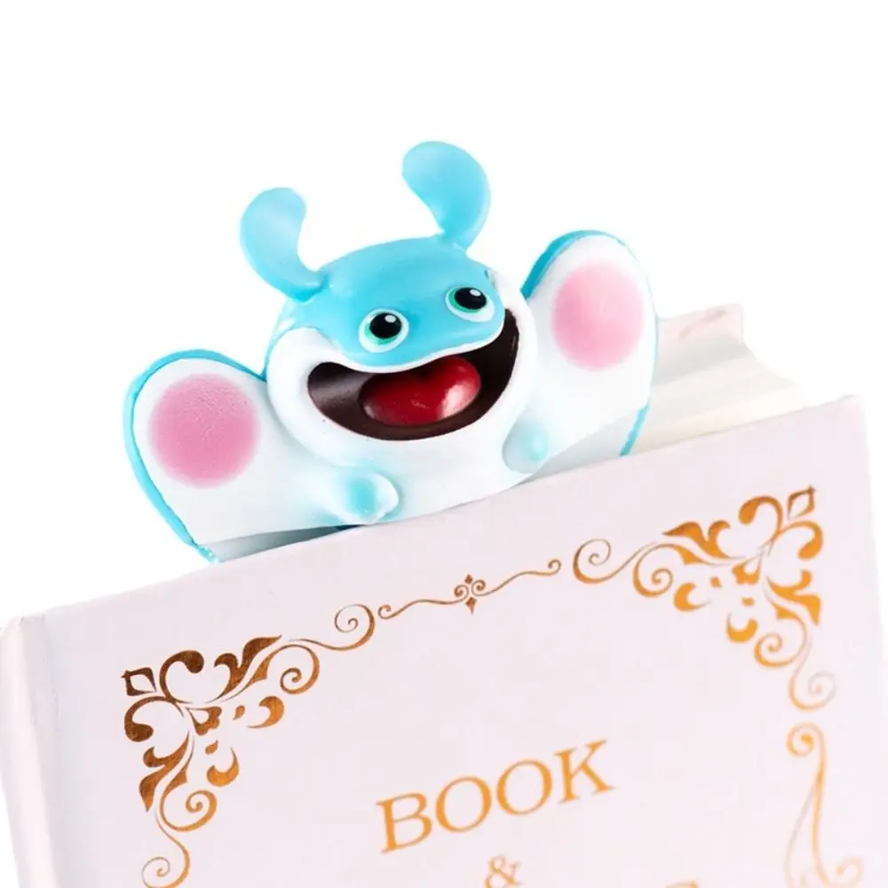 Manta Ray Marine Organism Bookmark Sea Horse PVC 3D Cartoon Book Marker Multifunctional Dolphin Squashed Jellyfish Bookmark