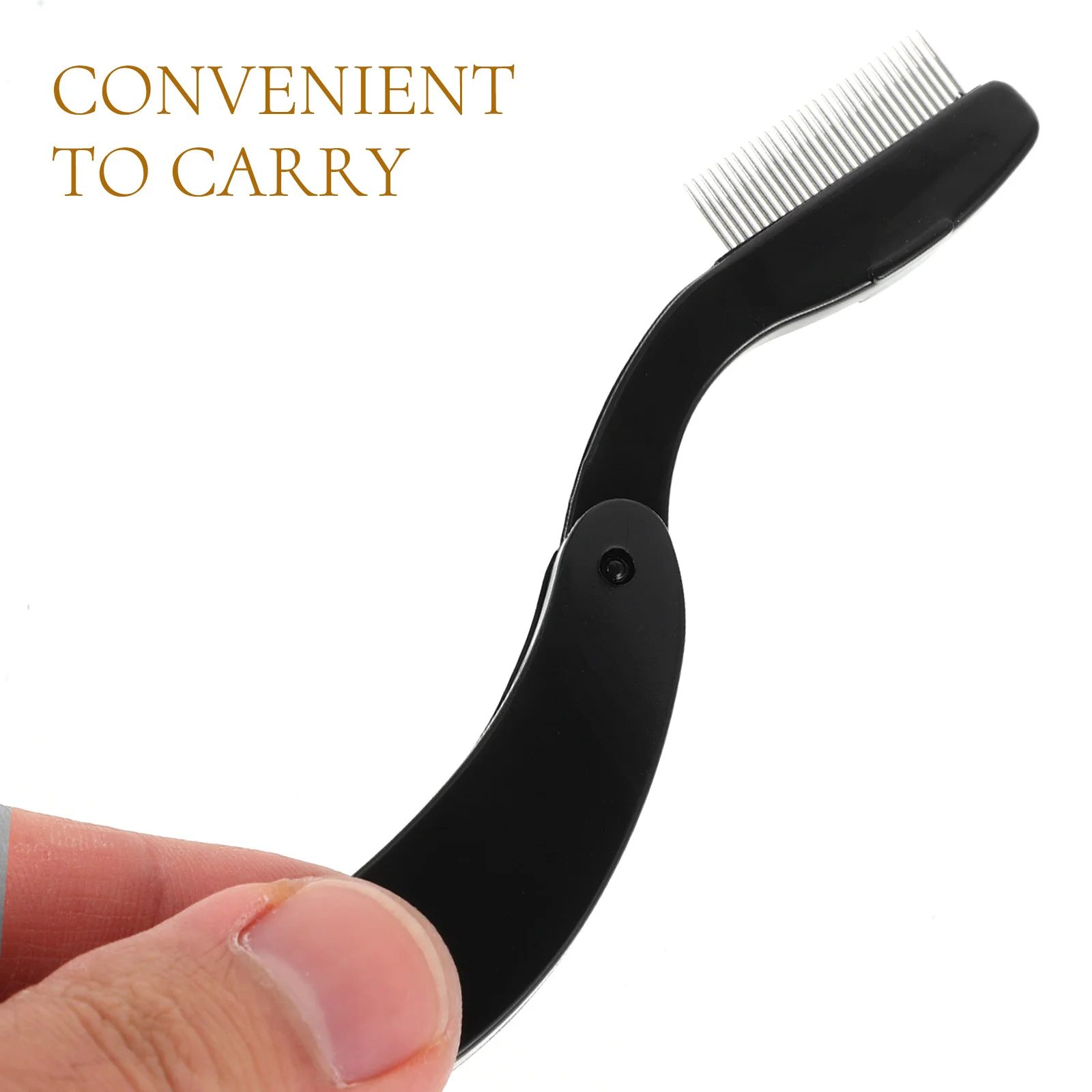 Strumento separatore per ciglia pettine per sopracciglia in metallo Strumento per separare ciglia leggero portatile Strumento per trucco compatto per bella