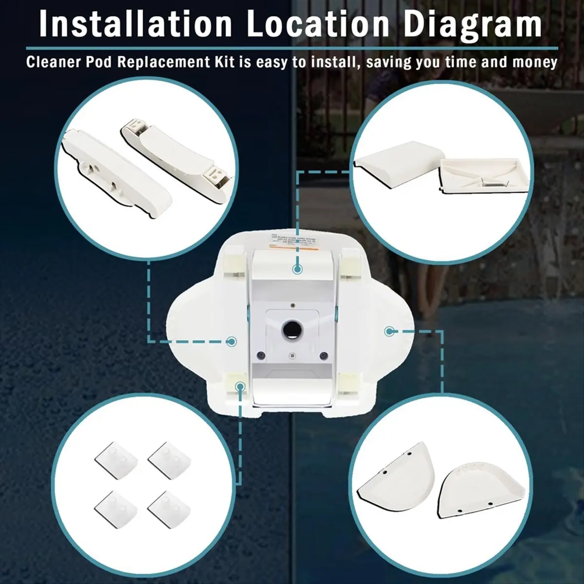 Pool Cleaner Parts Kit for , for Navigator, for Arneson, Pool Vac Plus, Pool Vac Ul Terra Pool Cleaner Aners-A10G