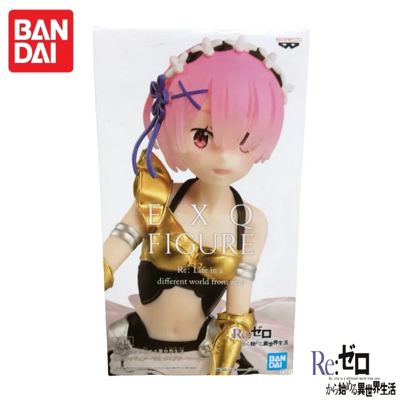 Auf Lager Bandai Original Banpresto Re Life In A Different World From Zero Rem Ram Modellpuppe Brandneues Actionfigurenmodell in Box