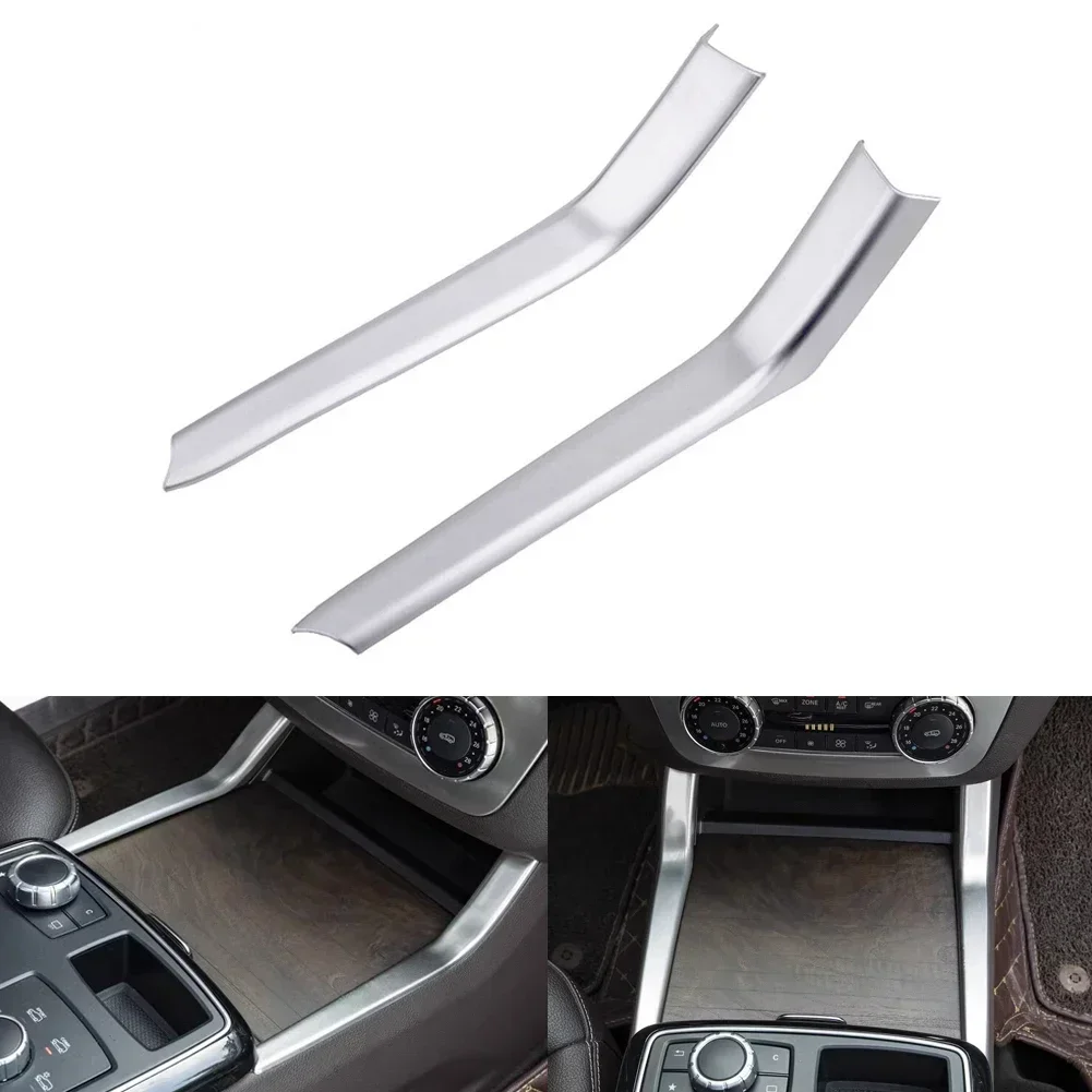 Garniture de couverture à rayures pour porte-gobelet à eau de console, convient pour Mercedes Benz ML GLE aqW166 W292 X166, ajustement universel,