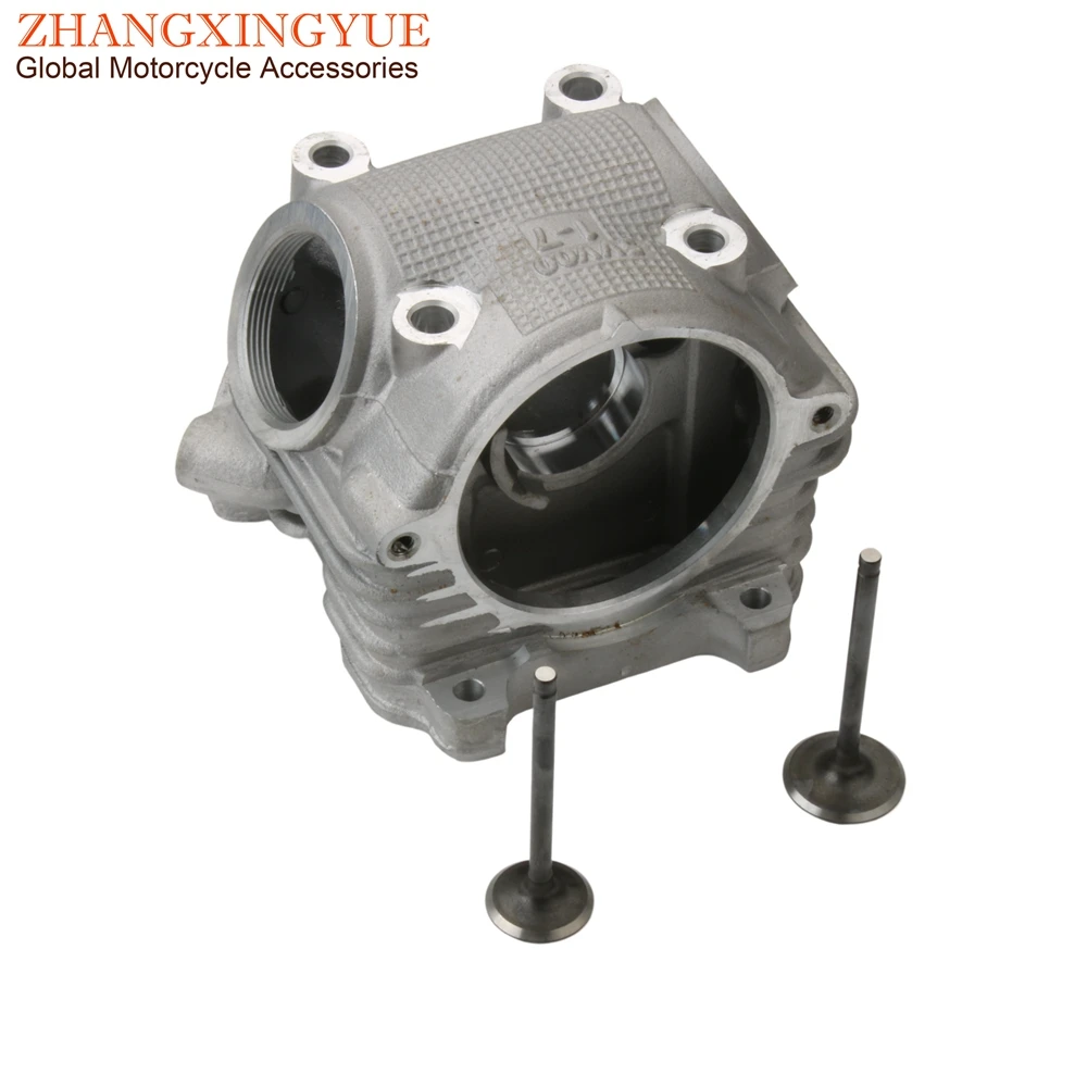 Racing Cylinder Head+Big Valve 28/24mm For Yamaha Mio 5vv Sporty Fino Soul Nouvo 4-Stroke