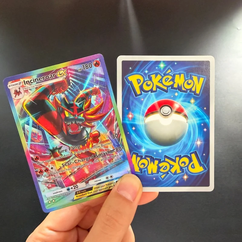 Diy 35 Style PKM TCG Pocket Incineroar Gengar Gallade Flareon Mew Raichu Snorlax Garchomp Articuno Ex Collection Flash Card