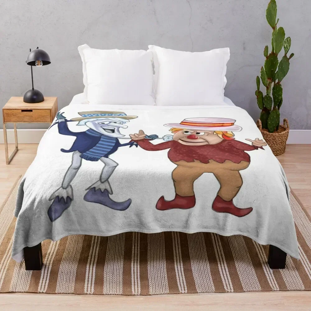 

Snow miser and heat miser Throw Blanket Soft Solid Color Blanket for Couch Bed