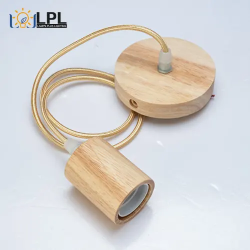 Pendant Lights Personality Loft Lights 1PCS Wooden Pendant Lights Wood Pendant Lamp for Bedroom Homelamp for Kitchen Cafe Bar De