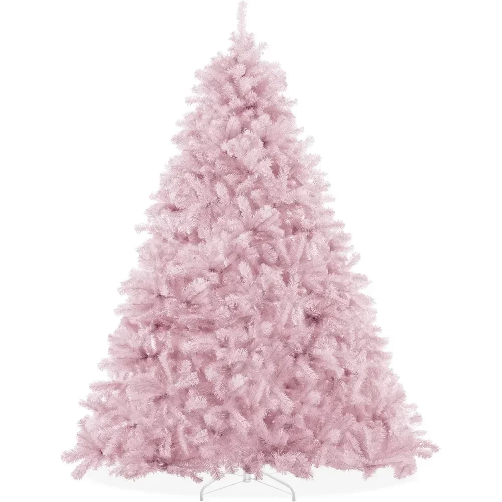 Christmas Tree with Sturdy Metal Stand Pink Spruce Artificial Holiday Christmas Tree