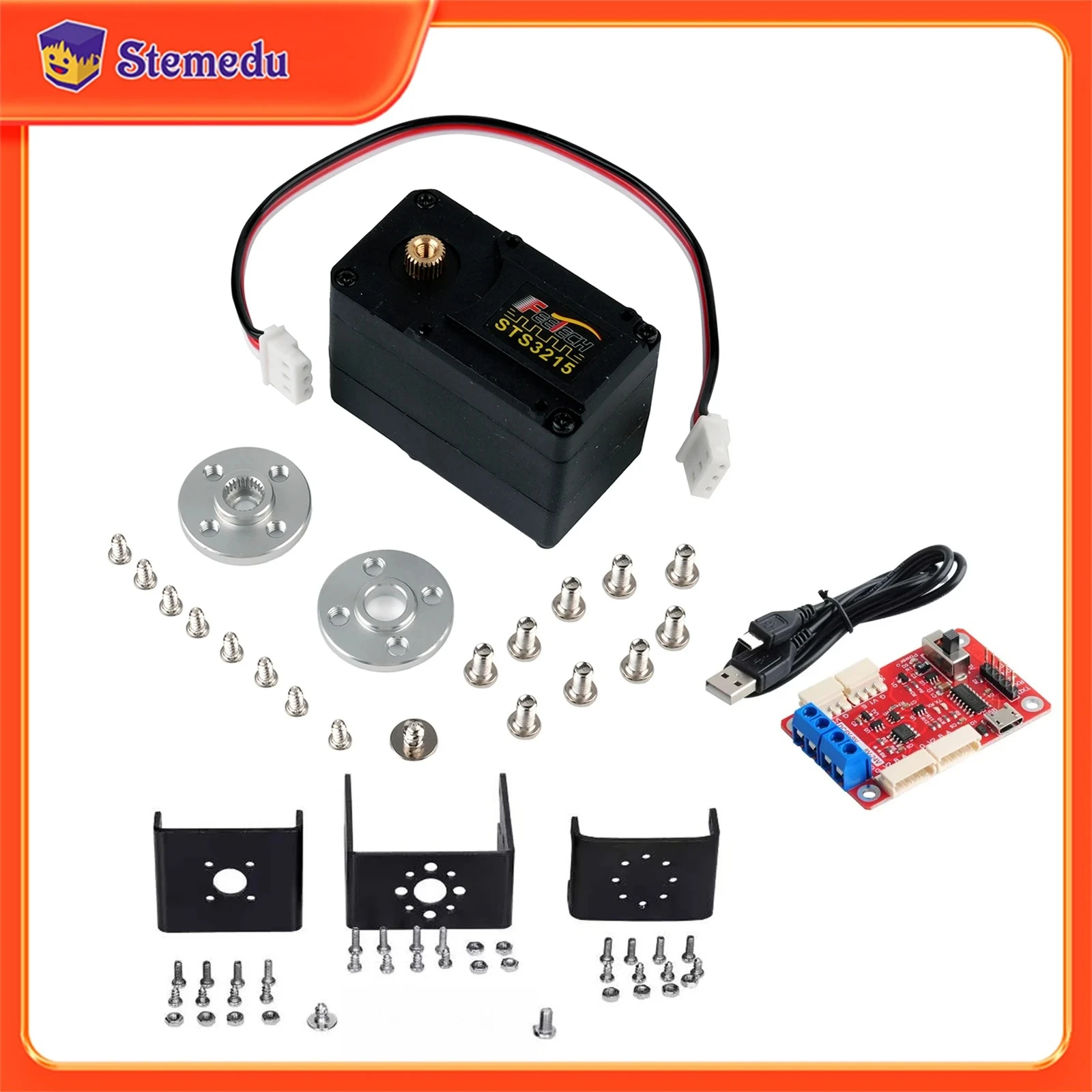 Feetech 19KG Magnetic Encoding Servo 360 Degree Continuous Rotation STS3215 High Precision Feedback Serial Bus TTL Servos Motor