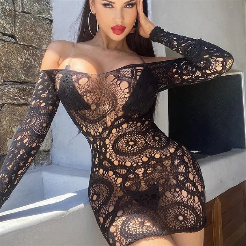 Erotic Hot Open Bra Crotchless Teddies Bodysuits for Adult Sexy Porno Fishnet Babydoll Sexy Mesh Bodystocking Women Sex Clothes