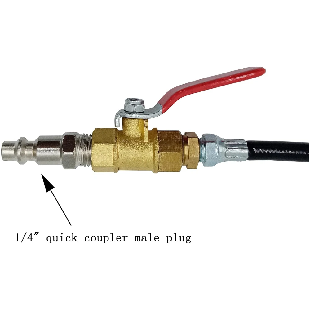 Fotografia 5: Suporte da válvula de ar do motor e ferramenta assistente de teste de vazamento do cilindro (resistência à pressão de 1000PSI) adequado para M12 ou M14