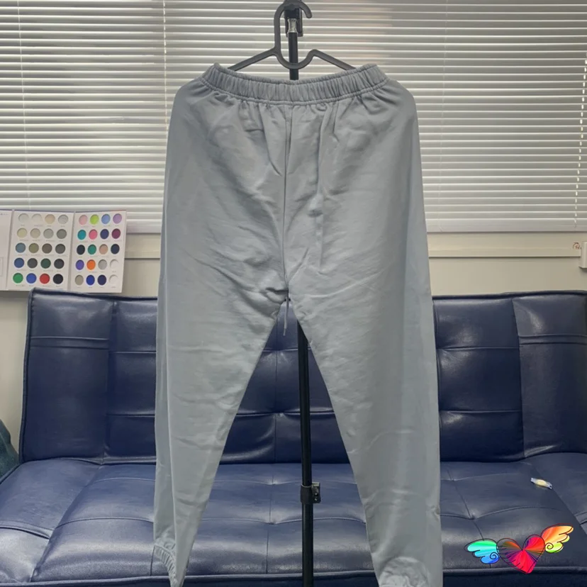 2023fw Baby Blue Season 6 Sweatpants Men Women 1:1 Terry Cotton Kanye West Pants Inside Label Hip Hop Ye Solid Trousers