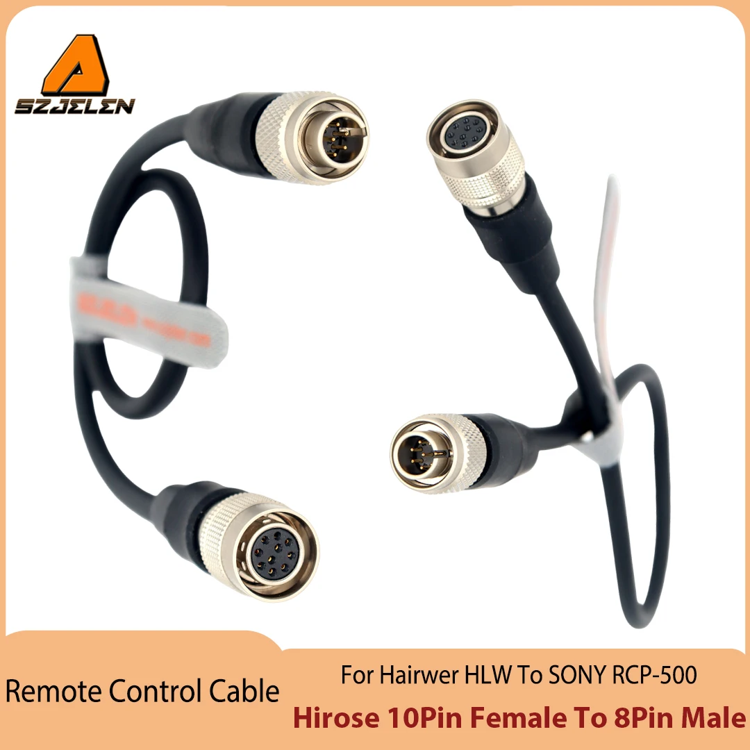 New Arriving FOR Hairwer HLW Hirose 10Pin to 8Pin for SONY RCP-500 Remote Control Cable