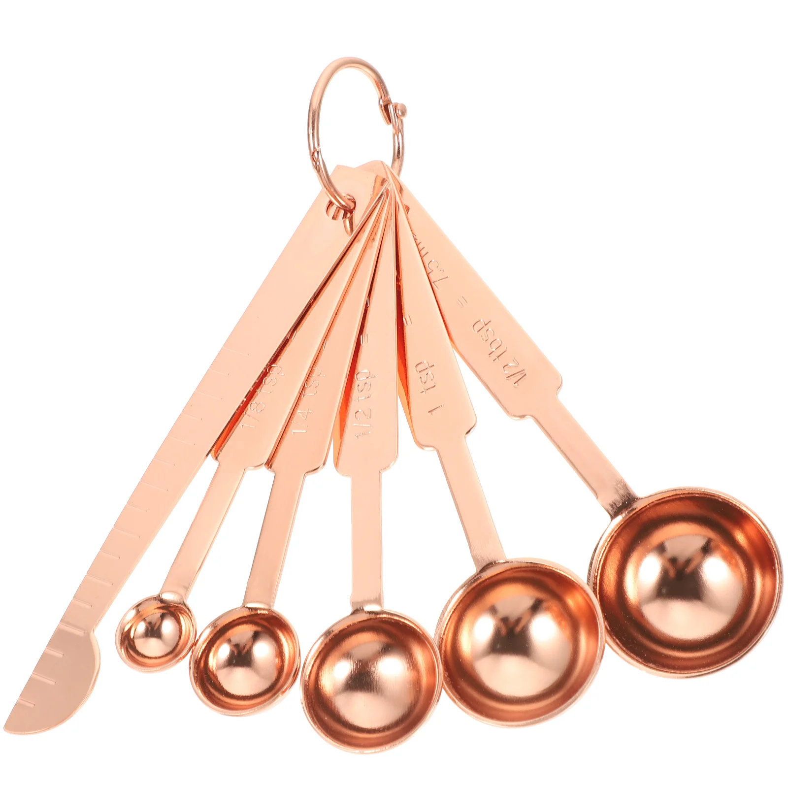 

Measuring Cup Spoon Set Scoops Reusable Spoons Metal Tablespoon Stainless Steel Flour Measure Tablespoons
