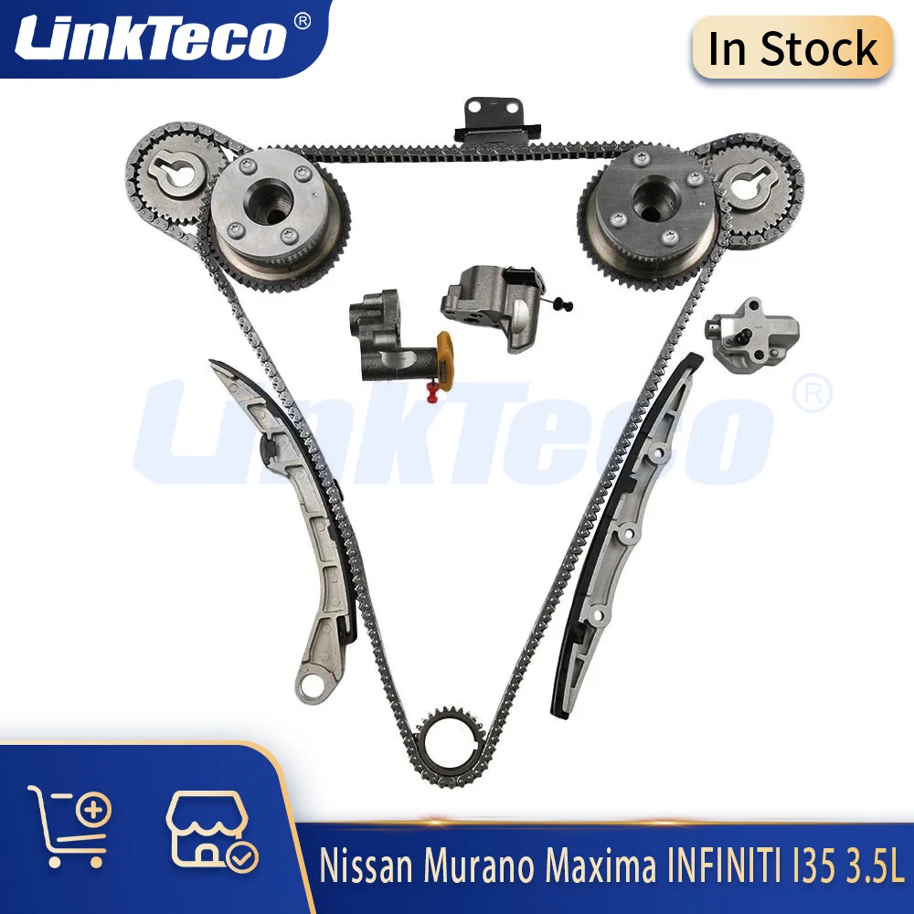 

Детали двигателя Комплект цепи ГРМ VVT Шестерни подходят 3,5 л V6 Газ VQ35DE для Nissan Murano Maxima INFINITI I35 3,5 л 03-07 130708J12D